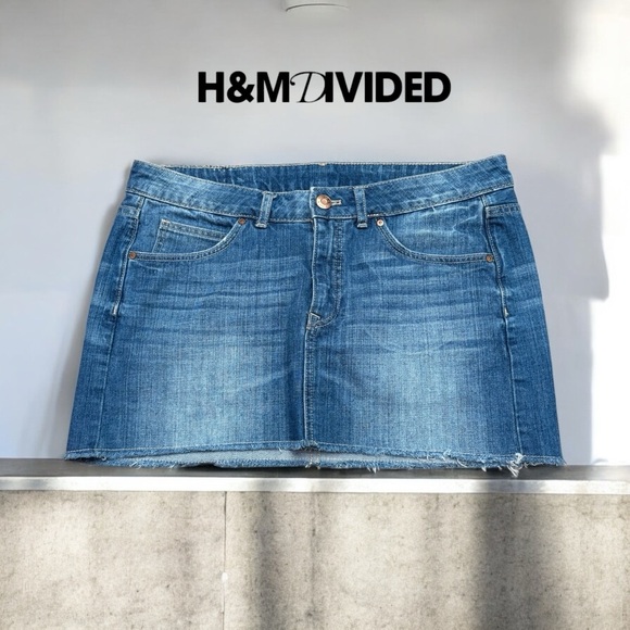 Divided Dresses & Skirts - NWOT, Divided by H&M, Blue Jeans Mini Skirt, Size 8